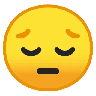 😔 Emoji, Sedih, Kesal, Kecewa telegram sticker