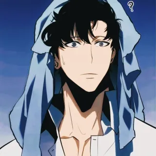 🧬 anime, manga, character, illustration, portrait, man telegram sticker