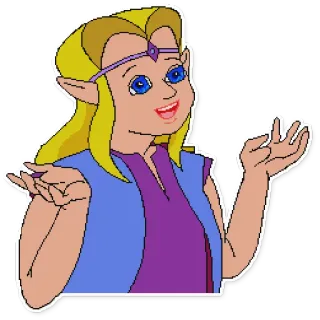 👸 Zelda Zelda CD-i zelda, cdi, cartoon, game, nintendo telegram sticker