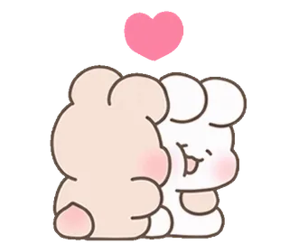 Couple Bunny @fixfox telegram stickers