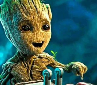 🌴 Groot Guardians of the Galaxy Groot, Vệ binh dải ngân hà, Marvel, Nhân vật, Cây, Groot con telegram sticker
