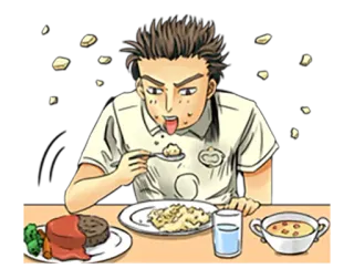 🍜 nourriture, manger, repas, dîner, dessin animé telegram sticker
