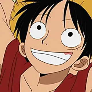 🔥 Monkey D. Luffy One Piece Anime, One Piece, Luffy, Monkey D. Luffy, Desenho animado, Pirata, Chapéu de palha telegram sticker