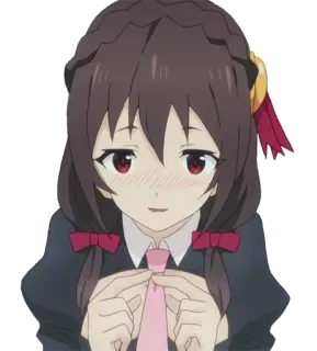😣 Megumin Konosuba 动漫, 女孩, 可爱, 惠惠, 为美好的世界献上祝福, 魔法 telegram sticker