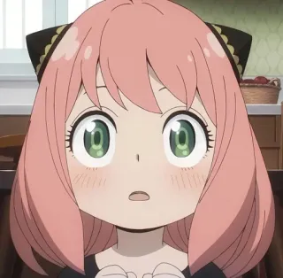 🌸 Anya Forger Spy x Family Anime, Dessin animé, Fille, Cheveux roses, Spy x Family, Anya Forger telegram sticker