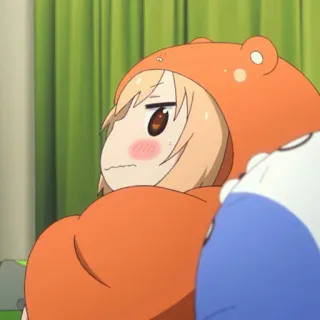 🍜 Umaru Doma Himouto! Umaru-chan umaru, anime, cute, chibi, hoodie telegram sticker