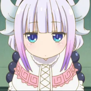 🍥 Kanna Kamui Miss Kobayashi's Dragon Maid Anime, Kawaii, Niedlich, Drache, Kanna, Kanna Kamui telegram sticker