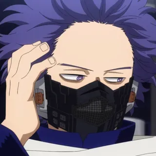💜 Hitoshi Shinso My Hero Academia Anime, My Hero Academia, Hitoshi Shinso, Personnage whatsapp sticker