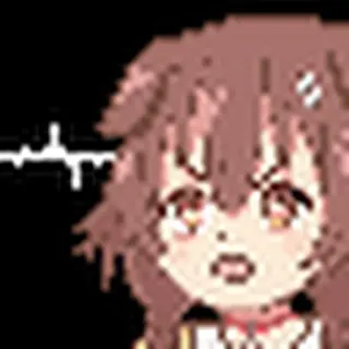 😧 Inugami Korone Hund, Anime, Vtuber, überrascht telegram sticker