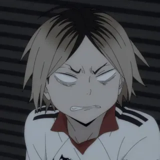 🧼 Kenma Kozume Haikyuu!! Anime, Haikyuu, Kenma, Kozume, Postać, Wyraz, Kreskówka telegram sticker