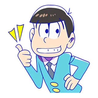 😁 Мультфильм, Палец вверх, Одобрение, Позитив, Персонаж telegram sticker