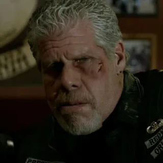😒 Clay Morrow Sons of Anarchy motorcycle, club, biker, gang, crime, leather telegram sticker
