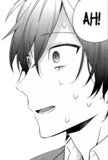 😓 AH! 动漫, 漫画, 表情, 震惊, 惊讶 telegram sticker