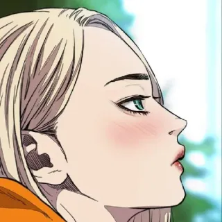🚴‍♀ anime, woman, girl, cute, cartoon, portrait whatsapp sticker