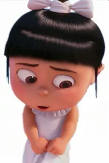 😪 Agnes Despicable Me Cartoon, Mädchen, Agnes, Ich Einfach Unverbesserlich, Animation telegram sticker