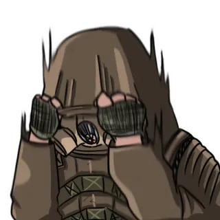 😰 Máscara de gas, Militar, Soldado, Apocalipsis, Stalker, Supervivencia, Postapocalíptico telegram sticker