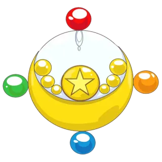 ⭐ 星, 月, 球, 魔法, 天体, 装飾, 丸 telegram sticker