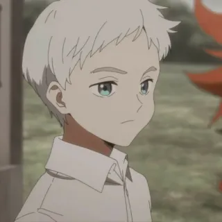 💫 Norman The Promised Neverland Аниме, Норман, The Promised Neverland, Персонаж, Искусство telegram sticker