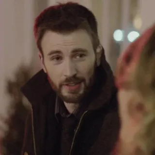 🦇 Chris Evans celebrità, attore, uomo, Chris Evans, ritratto, barba telegram sticker