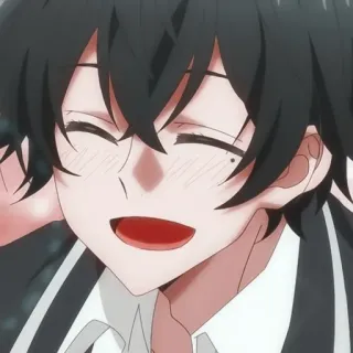 🦍 anime, manga, cute, smile, portrait, character, boy telegram sticker