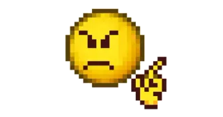 😬 boos, emoji, middelvinger, beledigend telegram sticker