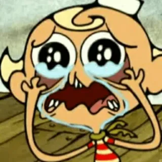 😭 泣く, アニメ, 悲しい, 感情, キャラクター telegram sticker