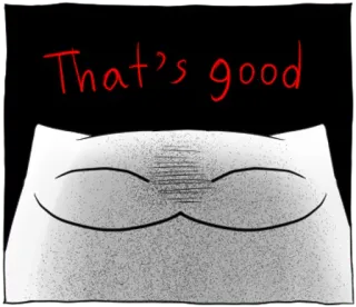 👍 That's good 猫, アニメ, ミーム, ポジティブ, 良い, 肯定 telegram sticker