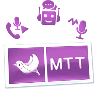 💼 MTT uccello, bianco, logo telegram sticker