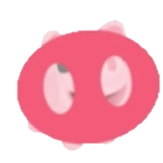 😘 돼지, 동물, 얼굴, 만화, 분홍색, 코 whatsapp sticker