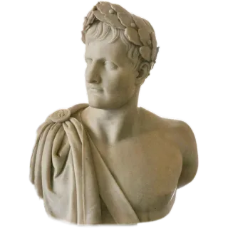 👨‍⚖️ bust, statue, sculpture, roman, greek, classical telegram sticker
