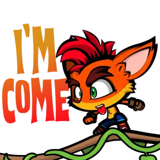 🏃 Crash Bandicoot I'M
COME Dessin animé, Personnage, Anthropomorphe, Renard, Crash Bandicoot whatsapp sticker