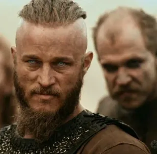 🩸 Ragnar Lothbrok Vikings ヴァイキング, ラグナル・ロズブローク, トラヴィス・フィメル, 歴史ドラマ, 戦士, 北欧神話, ヒストリーチャンネル telegram sticker