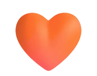 🧡 hati, cinta, romantis, perasaan, emoji telegram sticker