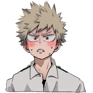 😳 Katsuki Bakugo My Hero Academia Anime, Manga, Boos, Blozen, Anime personage telegram sticker