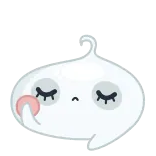 💅 幽霊, 眠い, 可愛い, カワイイ, 漫画, ステッカー telegram sticker