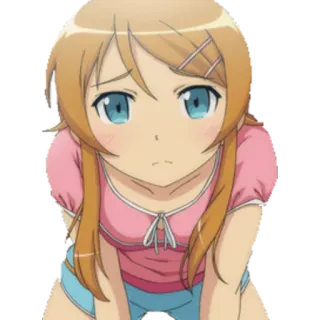 😏 Anime, Chica, Lindo, Dibujo animado telegram sticker