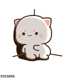 😭 cat, cute, cartoon, sticker telegram sticker