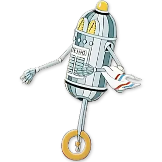 🔔 ГЕНІЮ Roboter, Cartoon, Retro, Futuristisch, Figur telegram sticker