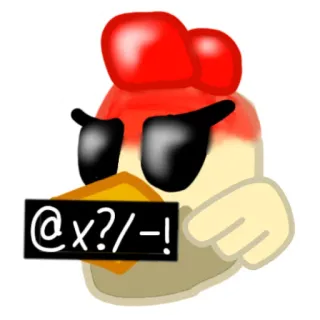 🤬 @x?/!-! wütend, zensiert, beleidigend, fluchen, emoji telegram sticker