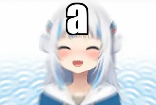 Gawr Gura whatsapp stickers
