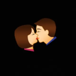 ❤️ baiser, amour, romance, couple, relation whatsapp sticker