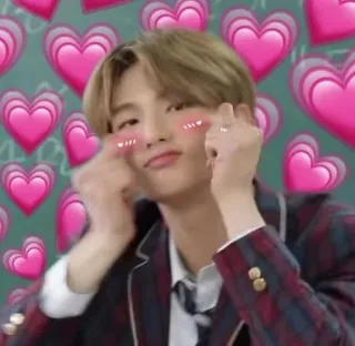 😝 hearts, love, kpop, idol, cute, affection, korean telegram sticker