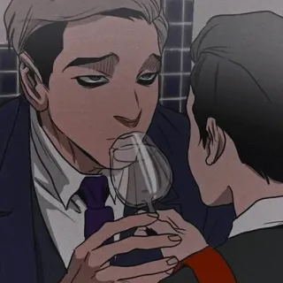🍷 Killing Stalking yaoi, manhwa, horror, romance, lgbt, killing stalking, stalker, gore telegram sticker