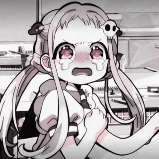 🥬 fille anime, pleurs, triste, anime, manga, personnage telegram sticker