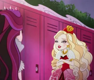 😌 Apple White Ever After High Мультфильм, Блондинка, Принцесса, Подросток, Кукла telegram sticker