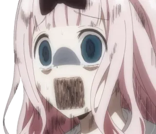 ❤️ anime, schok, geschrokken, wanhoop, reactie, horror whatsapp sticker
