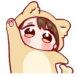 💞 漫画, 可愛い, 動物, クマ, パーカー, かわいい, 子供 whatsapp sticker