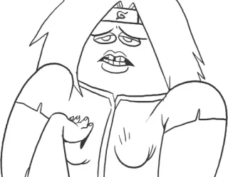 🙎‍♀ sticker, cartoon, humor, funny, parody telegram sticker