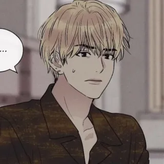 😥 ... мужчина, искусство, мультфильм, рисунок, мужской, лицо telegram sticker