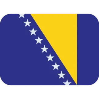 🇧🇦 bandera, Bosnia y Herzegovina, país, nación, Europa telegram sticker